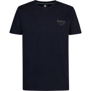 Petrol Industries - Heren Logo T-shirt Ezekiel - Blauw - Maat L