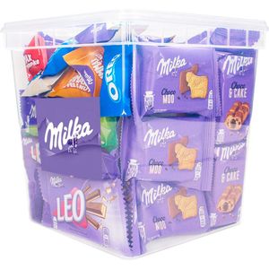 Milka Snack Box XL voordeelpakket - mix van chocolade en koekjes - Milka Leo, Milka Favourites, Milka Choco Moo en meer! - 1143g