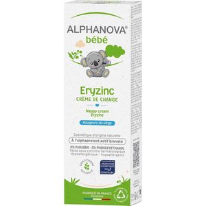 Alphanova Luiercrème Eryzinc Junior 50 Ml Wit/groen