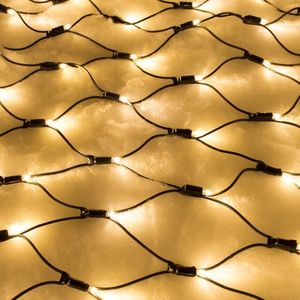 Koppelbare netverlichting |4 m² | 400 LEDs | warm wit | rubber