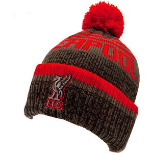 Liverpool muts pompon Slab grijs/rood