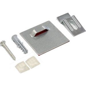 Ophangplaat voor foto op Aluminium / plexiglas wanddecoratie 4,5x4,5cm 1KG - Foto ophangsysteem zelfklevend - ophangsysteem schilderijen & foto's op plexiglas of dibond - plus muurbeugel en accessoires