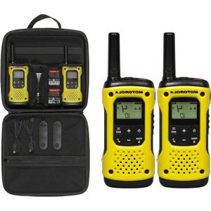Walkie Talkie TLKR T92 H2O PMR radio IP67 weerbestendig - bereik 10 km - Zwart geel 17.8 x 3.8 x 6.2 cm 2 stuks