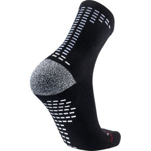 RØFF SOCKS® Gripsokken Voetbal - Sportsokken - Hardloopsokken - Yoga sokken - Pilates sokken - Tennissokken - Zwart - Maat 46-48 - Naadloos - Ultrazacht - Organisch Katoen