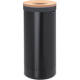 Brabantia Wasbox - met Kurken Deksel - 35 Liter - Matt Black