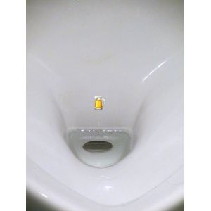20 Plasstickers Biertje - Bier Toiletstickers - Gadget voor Man - Toiletsticker Mannen Herentoilet - Stickers voor Kantine - Bier Cadeau Mannen - Heren Toilet Stickers - Schone Toiletten Sportvereniging en Voetbalclub - Gadgets Mannen - Voordeelset