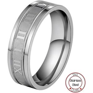 Roman Ring | Zilver | Ringen Mannen | 19mm | Ring Heren | Cadeau voor Man | Mannen Cadeautjes | Vaderdag | Vaderdag Cadeau | Ketting Mannen | Cadeau voor Man | Mannen Cadeautjes | Vaderdag | Vaderdag Cadeau