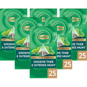 Lipton - Exclusive Selection Groene thee & Intense munt - 6x 25 zakjes