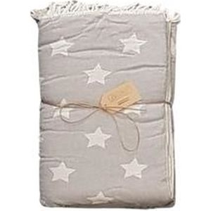 Fleece Plaid Ster Grijs 130x70cm