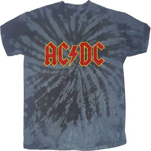 AC/DC - Logo Heren T-shirt - M - Zwart/Grijs