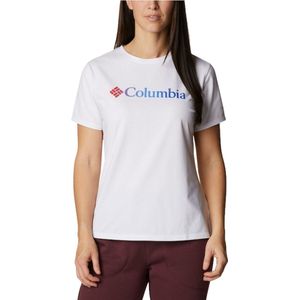 Columbia Sun Trek W Graphic Tee 1931753101, Vrouwen, Wit, T-shirt, maat: S