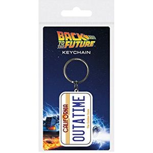 Back To The Future - License Plate Rubber Sleutelhanger