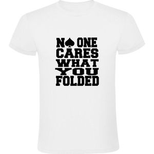 No one cares what you Foled Heren T-shirt - Poker - Kaarten - Blackjack - casino