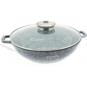 Edënbërg Stonetec Line - Luxe Wokpan - Ø 28 cm - 3.3l - 3-laags anti-aanbaklaag