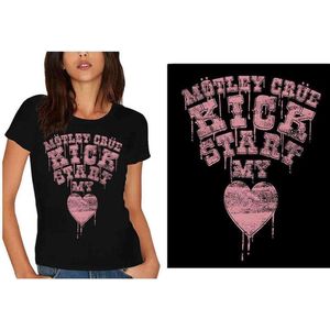 Motley Crue - Kick Start My Heart Dames T-shirt - M - Zwart
