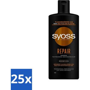Syoss Repair Shampoo - Shampoo - Herstel - 440 ml - Bulkverpakking - 25 stuks