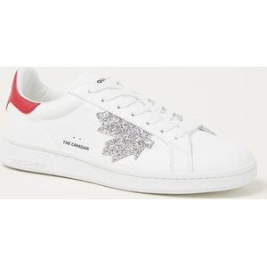 Dsquared2 Boxer sneaker van kalfsleer - Wit met glitter detail - Maat 41