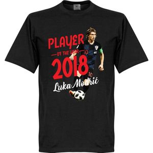 Modric Voetballer van het jaar 2018 T-Shirt - Zwart - XXXL