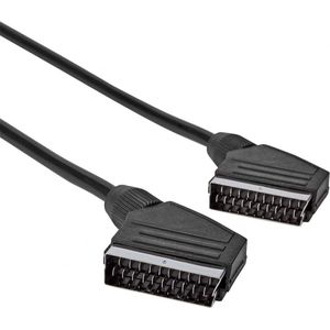 Scart kabel 21-pins - 5 meter - Zwart