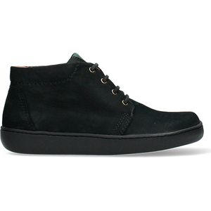 Wolky Hoge veterschoenen Kansas Lady XW zwart nubuck