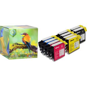 Ink Hero - 10 Pack - Inktcartridge / Alternatief voor de Brother LC980 DCP 145C 163C 165C 167C 195C 197C 365CN 373CW 375CW 377CW MFC 250C 255CW 290C 295CN 297C