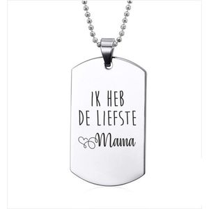 Ketting RVS - Ik Heb De Liefste Mama