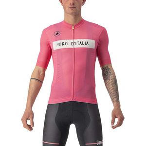 Castelli Giro Italia 2022 Fuori Korte Mouwen Fietsshirt Roze XL Man