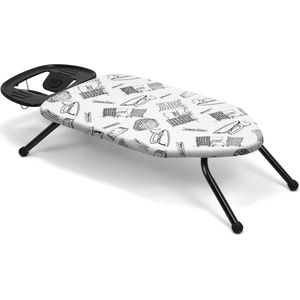Opvouwbare strijkplank voor tafel - ruimtebesparend - met strijkijzerhouder - 36 x 64 cm