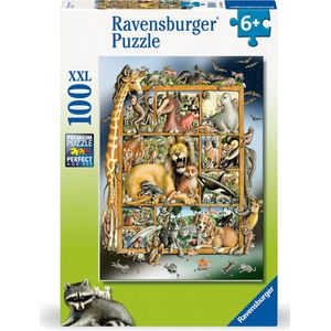 Ravensburger puzzel Dieren collage - Legpuzzel - 100 XXL stukjes