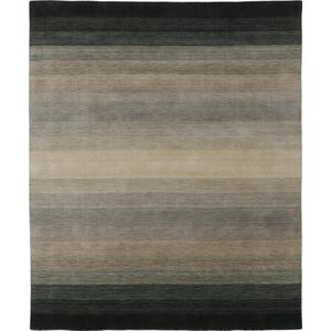 Panorama Black Grey Vloerkleed - 200x300  - Rechthoek - Laagpolig Tapijt - Modern - Grijs, Zwart