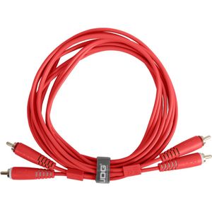 UDG Ultimate Audio Cable RCA-RCA Red 1,5 m Straight U97001RD - Kabel voor DJs