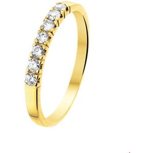 Ring Zirkonia 14K Geelgoud