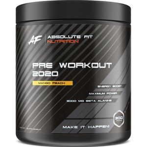 Pre Workout 2020 - Mango Peach - Mango Perzik - 30 servings - Pre-Workout - L-Citrulline - Beta-Alanine - Taurine - Caffeine - Energy Drink Sport Supplement - Poeder