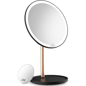 Oplaadbare Led-make-upspiegel - 10-voudige vergroting - Dimbare verlichting