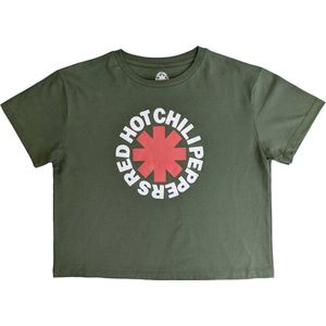 Red Hot Chili Peppers - Classic Asterisk Crop top - L - Groen