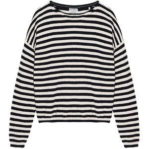 Catwalk Junkie Kn Soft Stripe Truien & vesten Dames - Sweater - Hoodie - Vest- Zwart - Maat 38