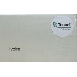 Hoeslaken Tencel - Katoen 160x200 kleur ivoire