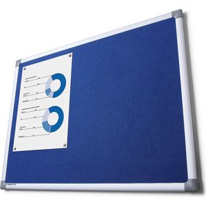 Scritto® Prikbord Vilt 100 X 150 cm Blauw - FBN100X150BLUE