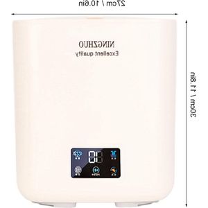 Draagbare mini-was- en droogcombinatie - Grote capaciteit 7 liter - Automatische kleine wasmachine - Touchscreen - Appartement (Beige)