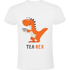 Tea-rex Heren T-shirt - dino - thee - woordgrap - dinosaurus - woordspeling - humor - grappig