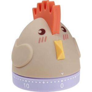 Keukenwekker, 38.1040, mechanische timer, eierwekker, grappig, kunststof, L 62 x B 60 x H 73 mm