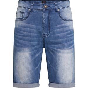 Mario Russo Denim Short Dark Used - Korte Spijkerbroek - Comfortabele Zomerbroek - Maat XL