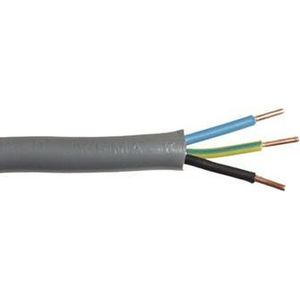 Dynamic XMVK-kabel m. brandklasse Eca 3x2.50 rol in krimpfolie=10m, prijs=per rol grijs