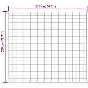 vidaXL-Verzwaringsdeken-200x220-cm-9-kg-stof-lichtcrèmekleurig