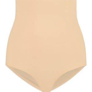 Bye Bra Invisible Hoge Slip, Corrigerende slip met Hoge Taille, Shapewear dames, Beige maat XXL