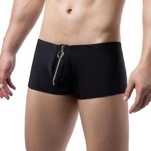 Heren boxershort met ritssluiting - Erotische onderbroek mannen - Ademend - Fijne polyester - Lage Taille