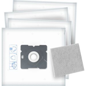 4x Dparts stofzuigerzakken geschikt voor Inventum - inclusief motorfilter - voor SZ150 SZ300 ST306RZA ST306ZZA ST306BZA ST307WZA ST307ZZA ST308WZA ST154RZA MC010