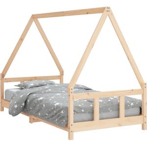 vidaXL - Kinderbedframe - 90x190 - cm - massief - grenenhout