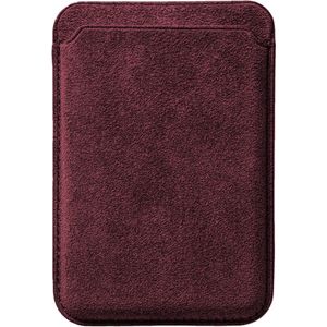 Alcantara MagSafe Wallet - Red