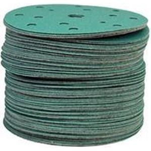 RODAC schuurschijven green 150mm - 15 gaten P36 (50 stuks)